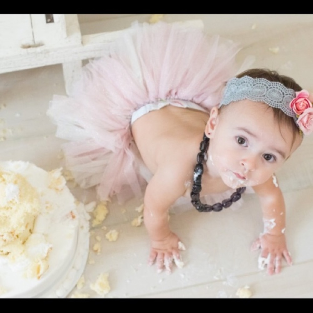 NEW Toby Infant Baby Girl Tutu Pink Metallic